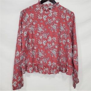 Code Mode Nordstrom Floral Long Sleeve Blouse. M.